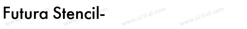 Futura Stencil字体转换
